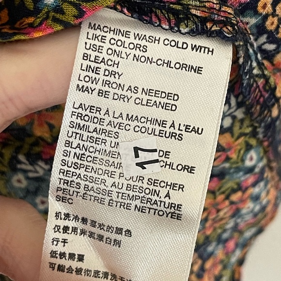 NWT Free People I Found You Womens Floral Button Front Blouse - Picture 10 of 11